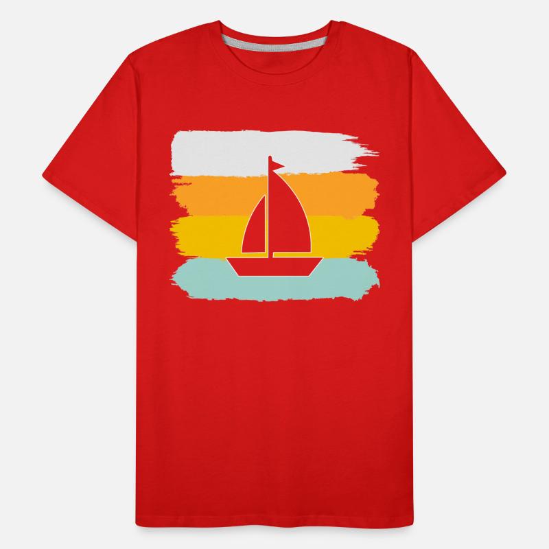 Sailing Retro Men's Premium Organic T-Shirt