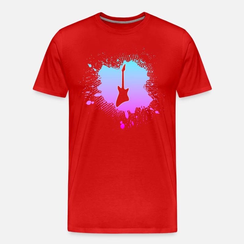 Rock - Männer Premium Bio T-Shirt - Rot