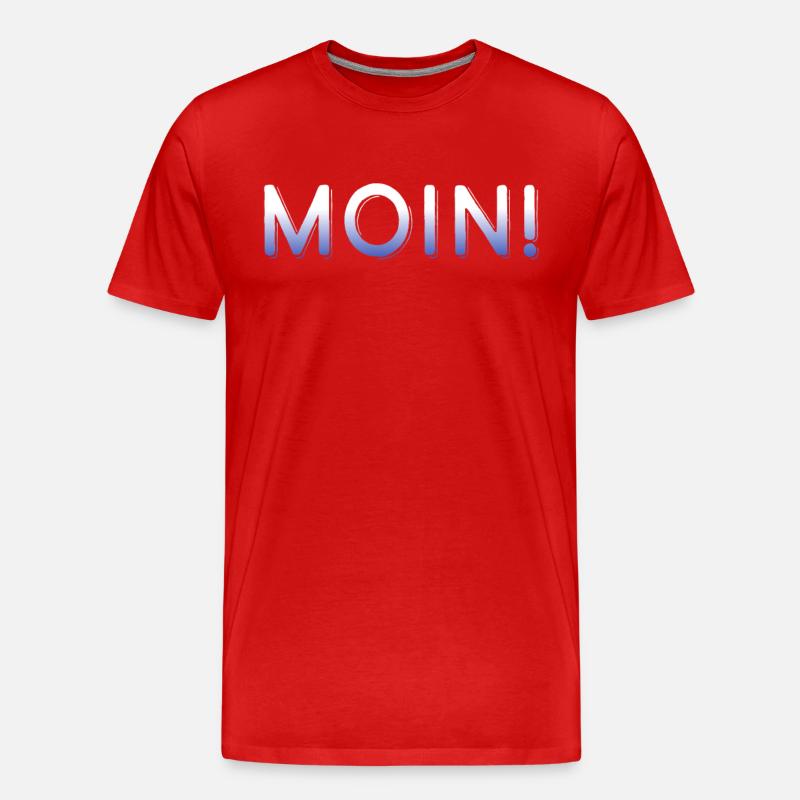 Moin - Männer Premium Bio T-Shirt - Rot