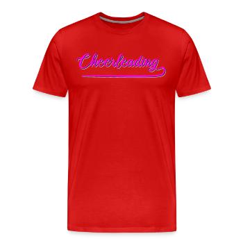 Cheerleading - Men's Premium Organic T-Shirt - red - Front - Damien (186cm)