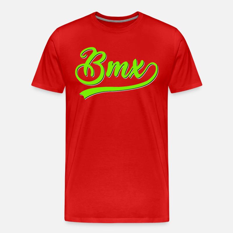 BMX - Männer Premium Bio T-Shirt - Rot