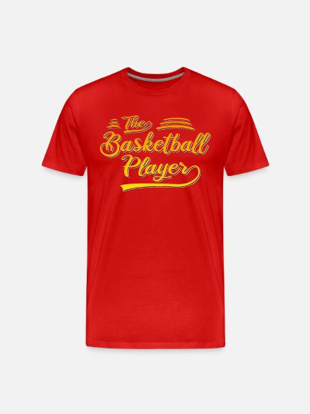 The Basketball Player - Men's Premium Organic T-Shirt - red
