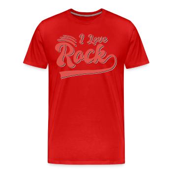 J’adore la jupe - T-shirt bio Premium Homme - rouge - Devant - Damien (186cm)