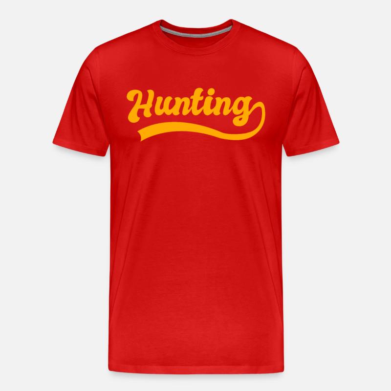 Jagd - Männer Premium Bio T-Shirt - Rot