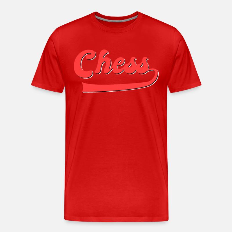 Schach - Männer Premium Bio T-Shirt - Rot
