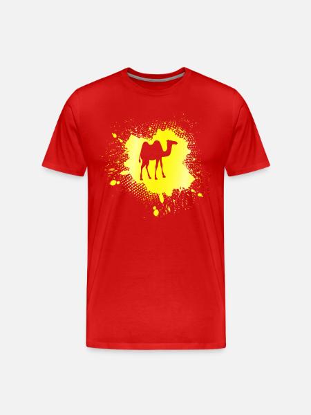 Camel - Men's Premium Organic T-Shirt - red