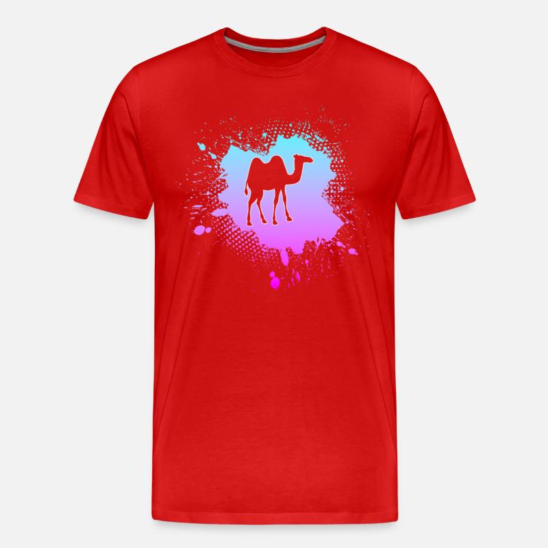 Kamel - Männer Premium Bio T-Shirt - Rot