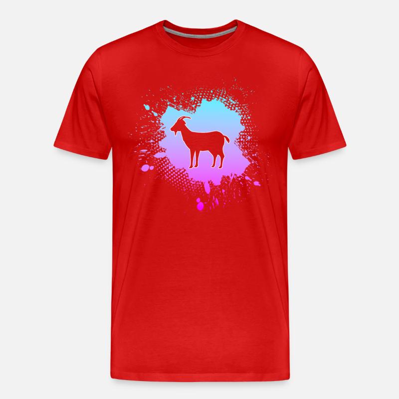 Ziege - Männer Premium Bio T-Shirt - Rot