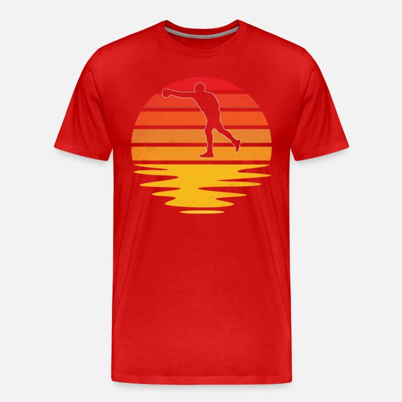 Boxen Retro - Männer Premium Bio T-Shirt - Rot