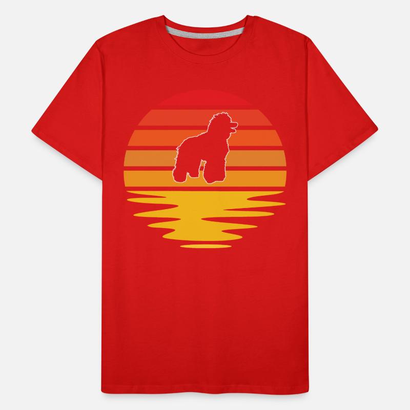 Caniche Rétro T-shirt bio Premium Homme