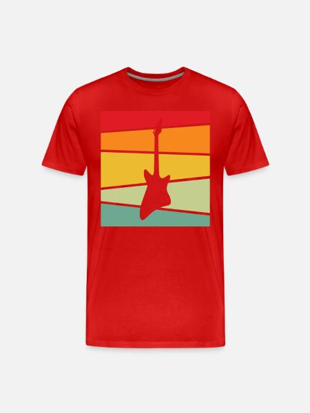 Rock Retro - Men's Premium Organic T-Shirt - red