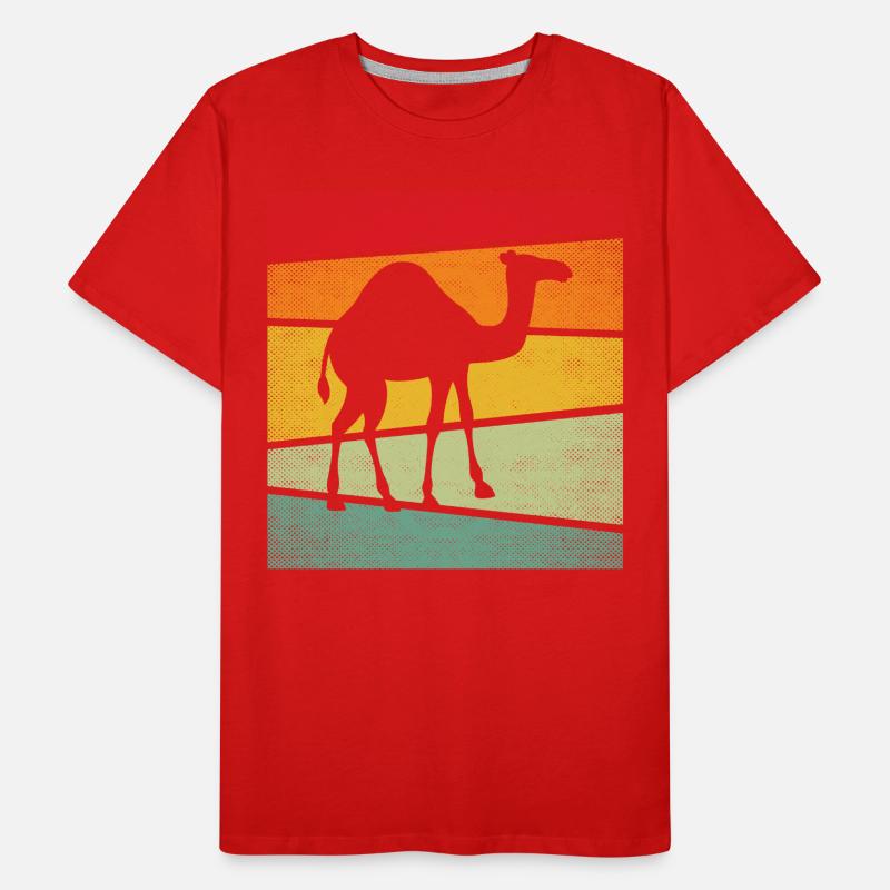 Rétro Dromadaire T-shirt bio Premium Homme