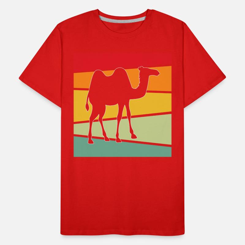 Camel Rétro T-shirt bio Premium Homme