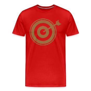 Darts - Männer Premium Bio T-Shirt - Rot - Vorne - Damien (186cm)