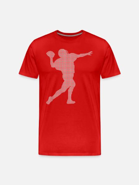 Football - Männer Premium Bio T-Shirt - Rot