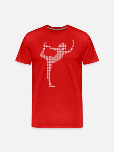 Yoga - Men's Premium Organic T-Shirt - red