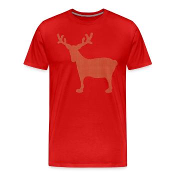Élan - T-shirt bio Premium Homme - rouge - Devant - Damien (186cm)