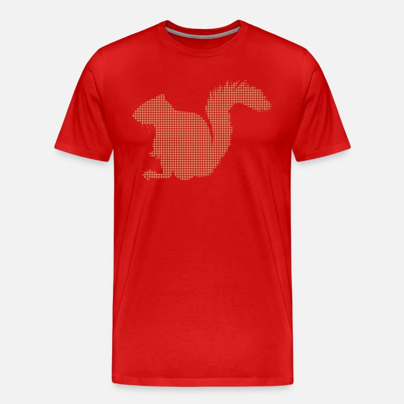 Eichhörnchen - Männer Premium Bio T-Shirt - Rot