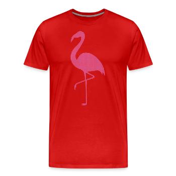 Flamant - T-shirt bio Premium Homme - rouge - Devant - Damien (186cm)