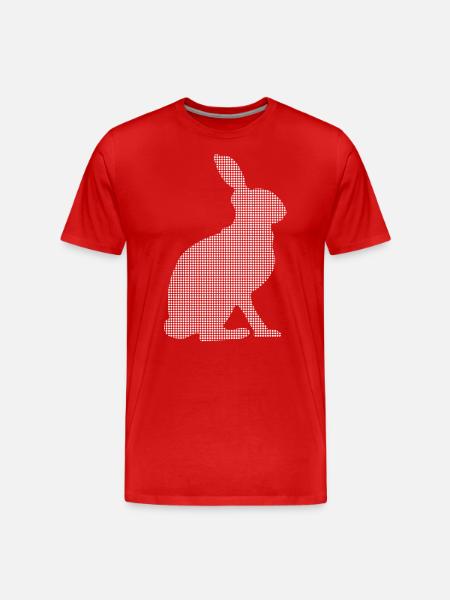 Hare - Men's Premium Organic T-Shirt - red