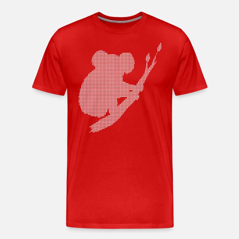Koala - Männer Premium Bio T-Shirt - Rot