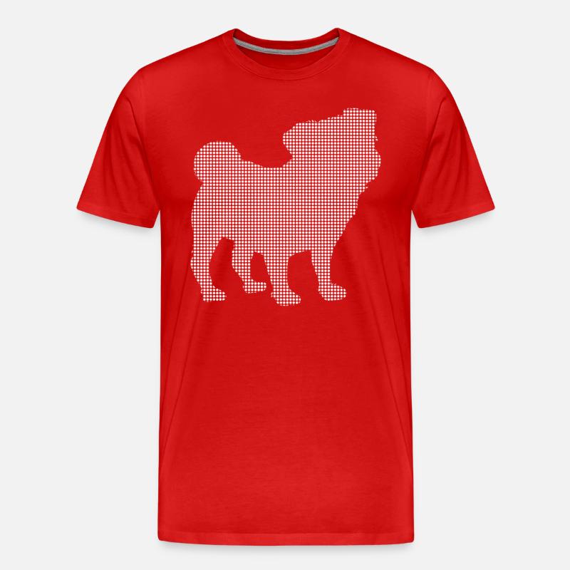 Mops - Männer Premium Bio T-Shirt - Rot