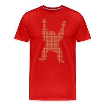 Orang-outan - T-shirt bio Premium Homme - rouge - Devant - Damien (186cm)