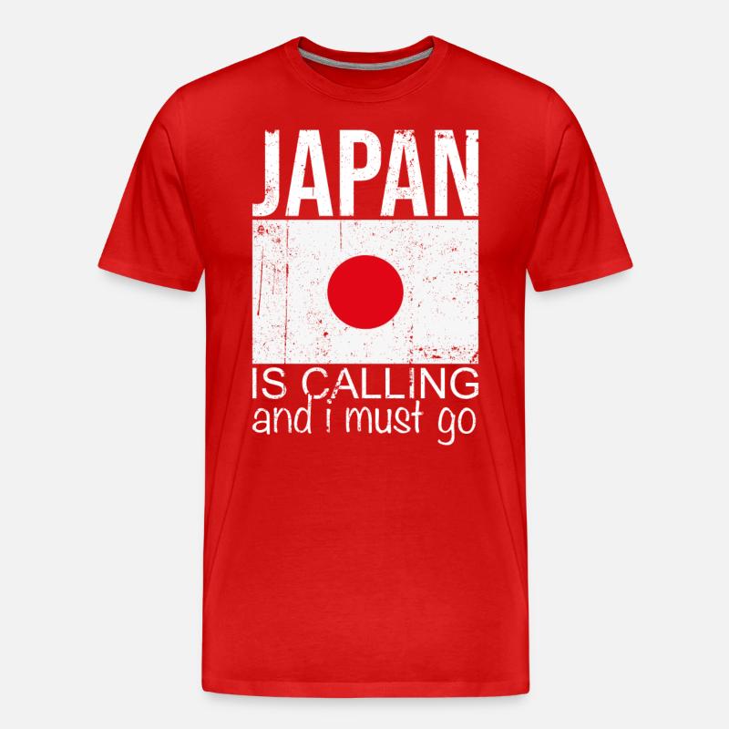 Japan Spruch - Männer Premium Bio T-Shirt - Rot