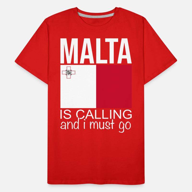 Malta Spruch Männer Premium Bio T-Shirt