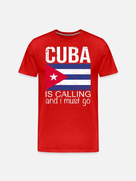 Cuba Dicton - T-shirt bio Premium Homme - rouge