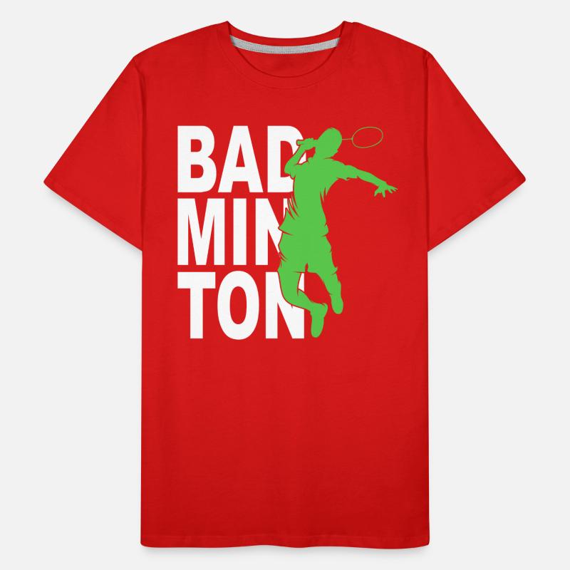 Badminton Männer Premium Bio T-Shirt