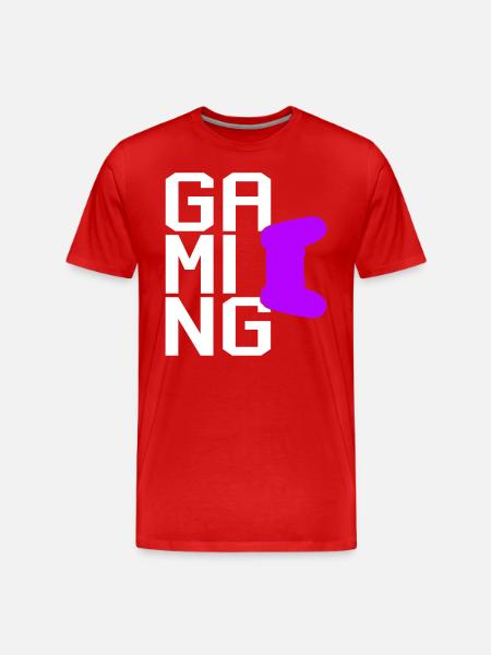 Gaming - Men's Premium Organic T-Shirt - red