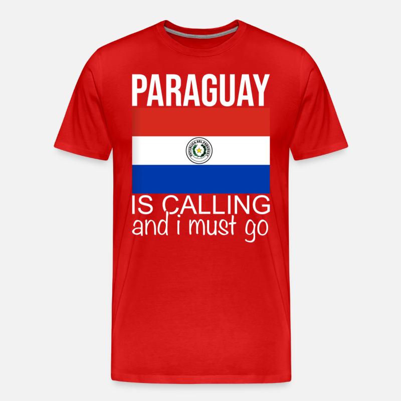 Paraguay Spruch - Männer Premium Bio T-Shirt - Rot