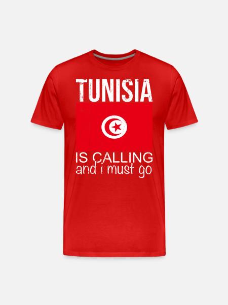 Tunisia - Men's Premium Organic T-Shirt - red