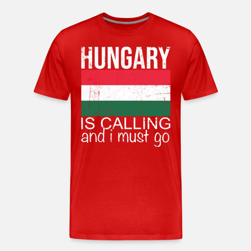 Ungarn Spruch - Männer Premium Bio T-Shirt - Rot