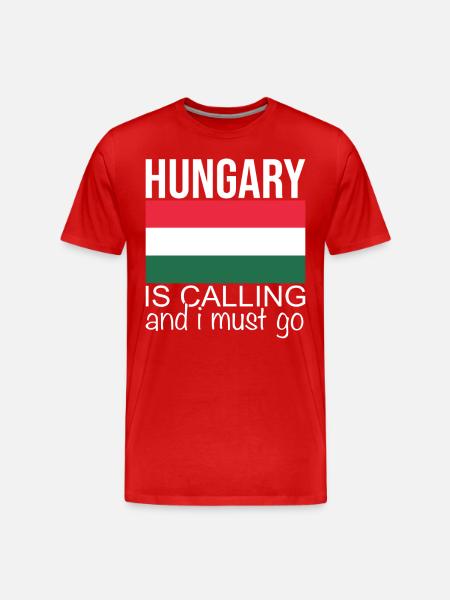 Hungary Saying - Men's Premium Organic T-Shirt - red