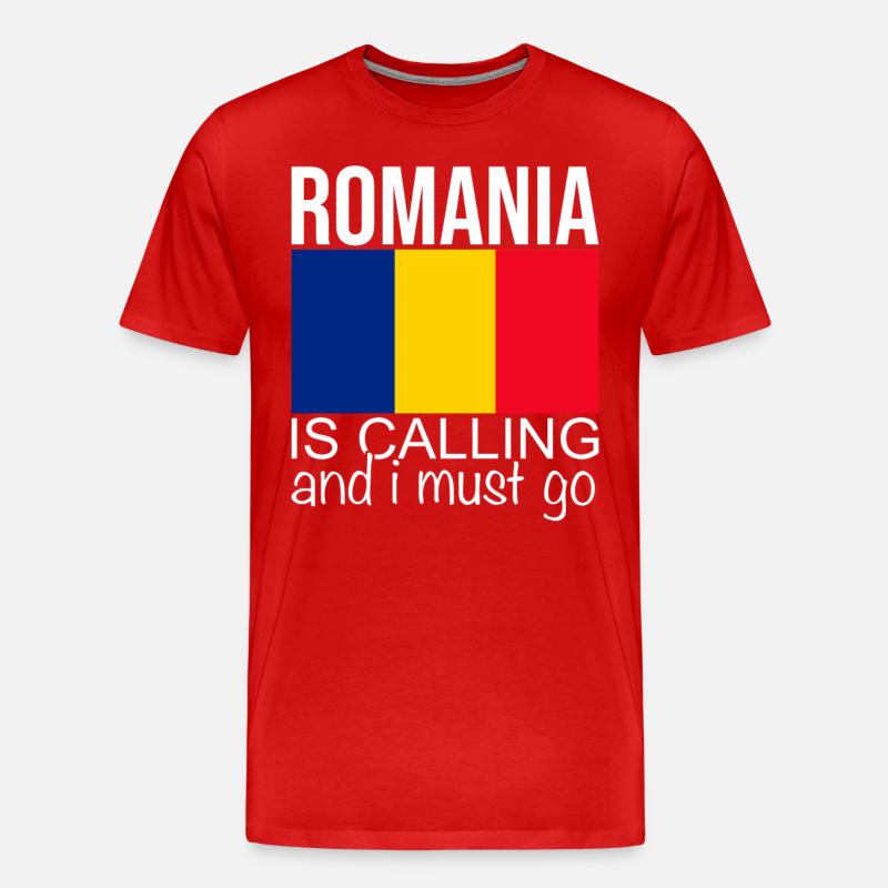 Rumänien Spruch - Männer Premium Bio T-Shirt - Rot