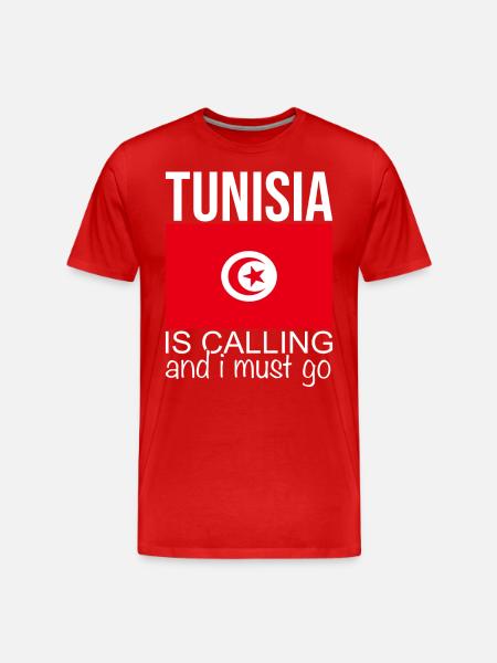 Tunisia - Men's Premium Organic T-Shirt - red