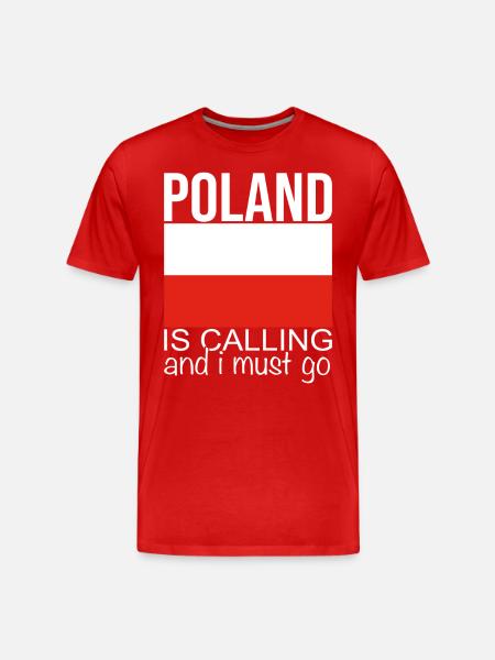 Poland Saying - Men's Premium Organic T-Shirt - red