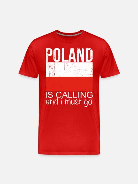 Poland Saying - Men's Premium Organic T-Shirt - red
