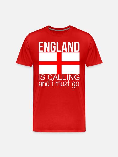 England Saying - Men's Premium Organic T-Shirt - red