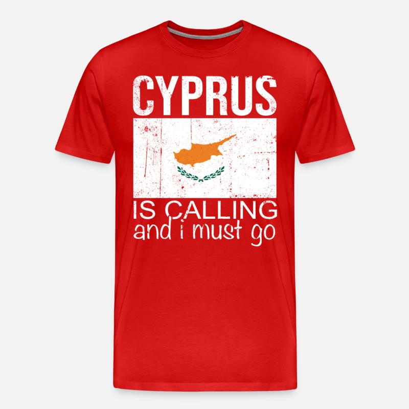 Zypern Spruch - Männer Premium Bio T-Shirt - Rot
