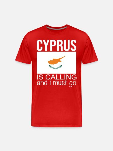 Chypre Dicton - T-shirt bio Premium Homme - rouge
