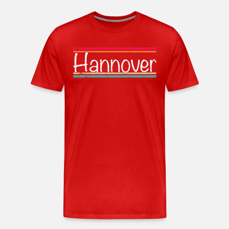 Hannover - Männer Premium Bio T-Shirt - Rot