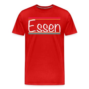 Manger - T-shirt bio Premium Homme - rouge - Devant - Damien (186cm)