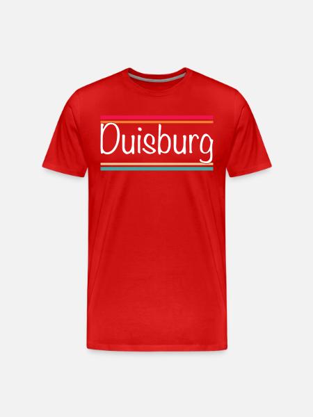 Duisburg - Men's Premium Organic T-Shirt - red