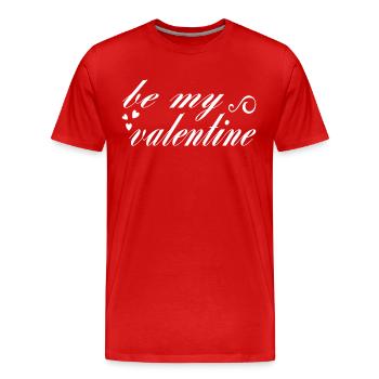 Valentine's Day Saying - Men's Premium Organic T-Shirt - red - Front - Damien (186cm)