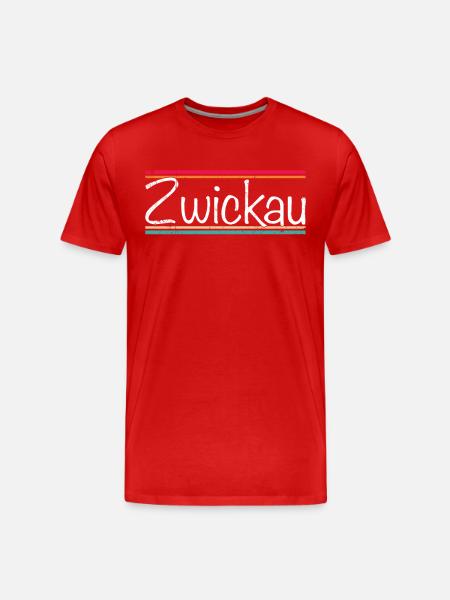 Zwickau - Männer Premium Bio T-Shirt - Rot