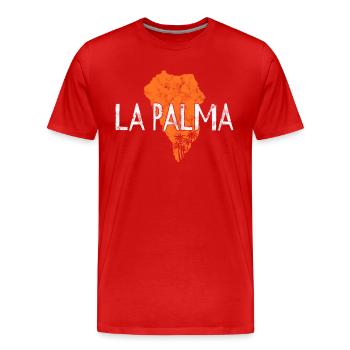 La palma - Men's Premium Organic T-Shirt - red - Front - Damien (186cm)