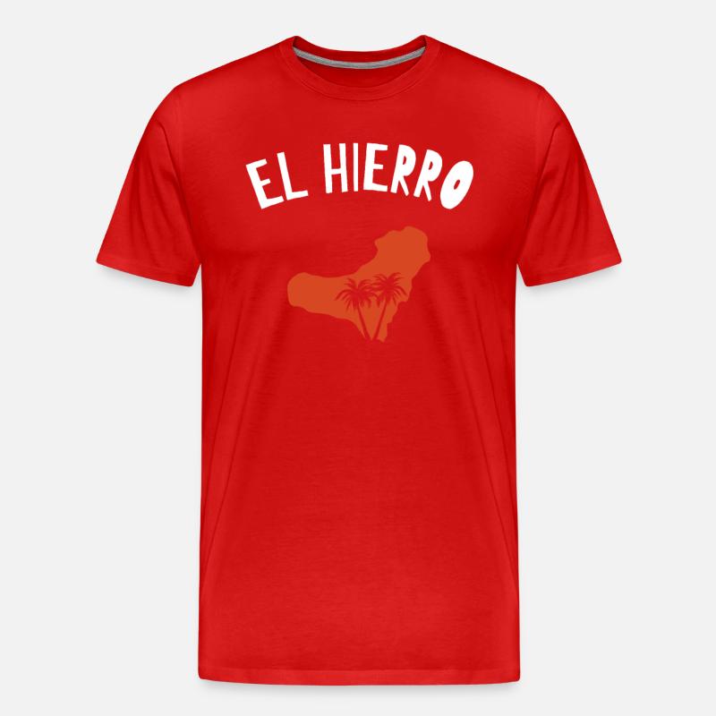 El hierro - Männer Premium Bio T-Shirt - Rot